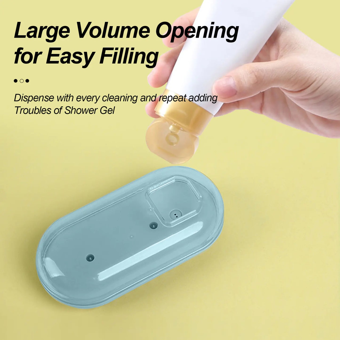 Silicone Bath Brush for Dogs with Shampoo Dispenser