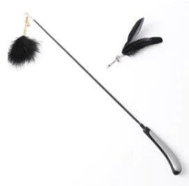Super Long Soft Rod Cat Teaser Stick with Bell