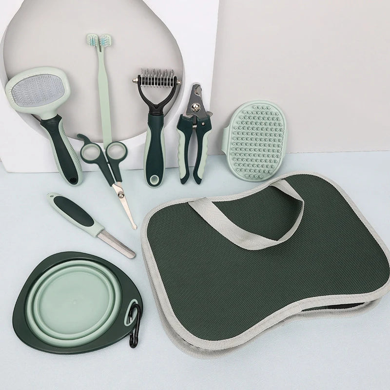 8-in-1 Pet Grooming Kit for Dogs & Cats